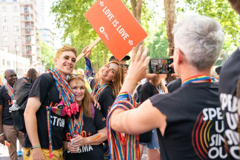 Elton John AIDS Foundation at the London Pride Parade 2024