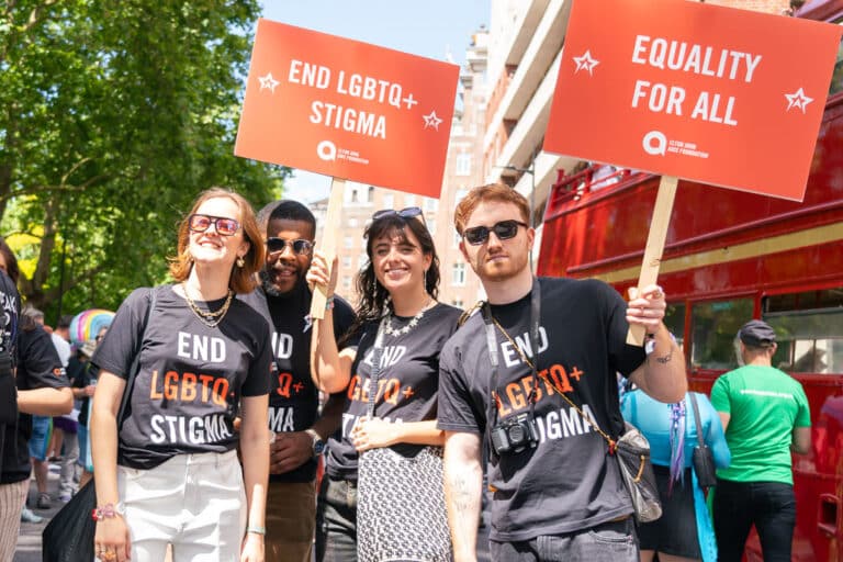 Elton John AIDS Foundation at the London Pride Parade 2024