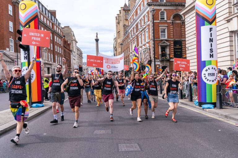 Elton John AIDS Foundation at the London Pride Parade 2024