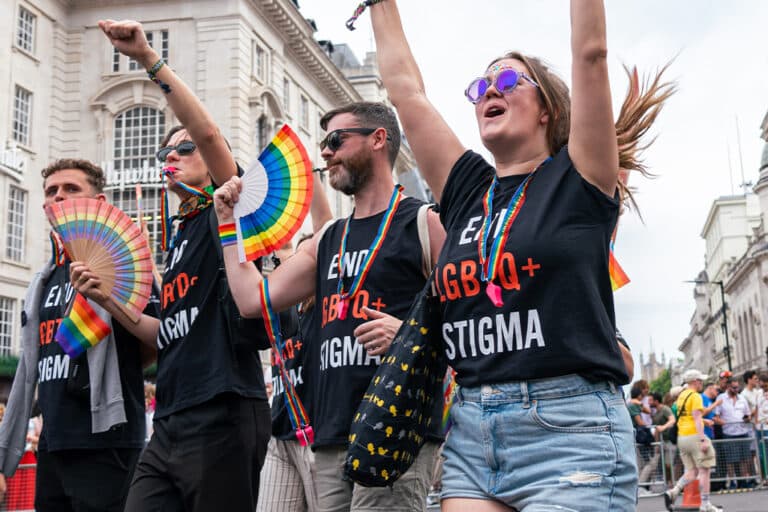 Elton John AIDS Foundation at the London Pride Parade 2024